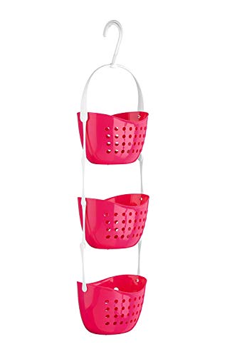 hot pink 3 tier basket