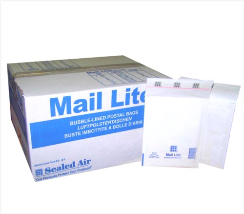 200 Mail Lite - A/000 - Bubble Lined Padded Envelopes 110 x 160mm - 4.25" x 6.5" (2 Boxes of 100) - White - No Frustration Bulk Pack