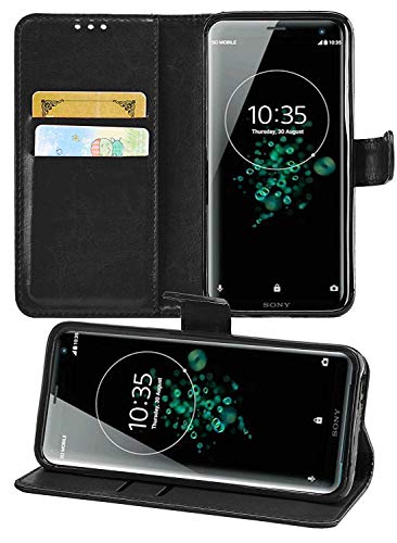 KAV Wallet Case for Sony Xperia XZ3 PU Leather Wallet Flip Case Cover