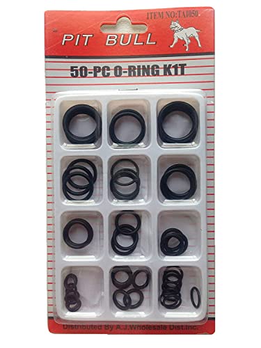 KAV 50 PCS O-Ring Washer Seal Rubber Gasket kit Assortment Set for Plumbing, Workshop, Automobile, Garage, Pipeline, Electrical Maintenance