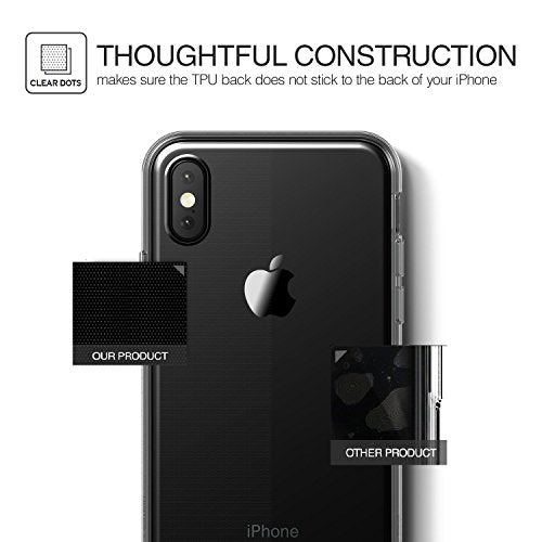 iPhone X Case, iPhone X Edition Case Cover, By DN-Alive [Wireless Charger Compatible] [Gel] [Slim] [Clear] [Silicone] [Transparent] [iPhone X Screen Protector Compatible] [Protective] [Bumper] [Slim] [TPU] iPhone X Edition Case