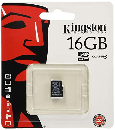 Kingston microSDHC SDC4/16GBSP Class 4 Flash Card Single