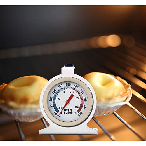 KAV In Oven thermometer Portable tempature gauge for ovens with Colour dial Temperature range 50-300℃ ideal for Cooking BBQ Baking Kitchen - universal thermometer for oven