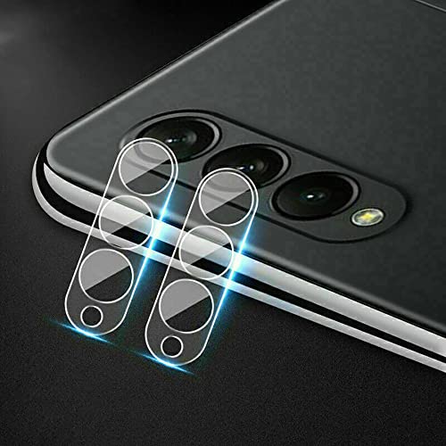 KAV 9H Hardness Camera Lens Protector for Samsung Z Fold 3 - Nano Electrostatic Automatic Adsorption Technology Featured Tempered Glass Cover - Anti Scratch, Anti Fingerprint Case