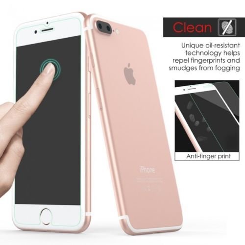 Iphone 8 Plus Protector, Tempered Glass Protective Films Invisible Transparent Clear Protection Display Shield for Iphone 8 Plus - [Pack of 3]