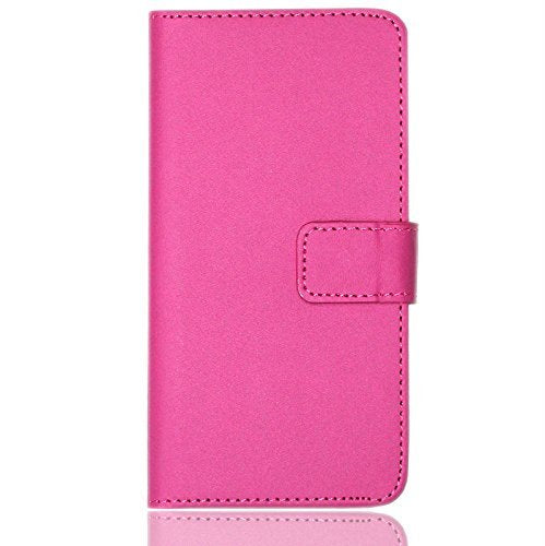Huawei Y6 2017 Case, PU Leather Wallet Case Flip Cover with Card Slots & Stand For Huawei Y6 2017 - Pink