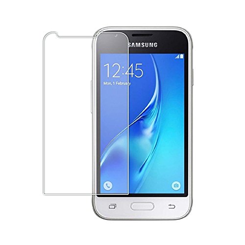 Samsung Galaxy J1 Mini Prime Protector, Tempered Glass Protective Films Invisible Transparent Clear Protection Display Shield for Samsung Galaxy J1 Mini Prime - (Pack of 2)