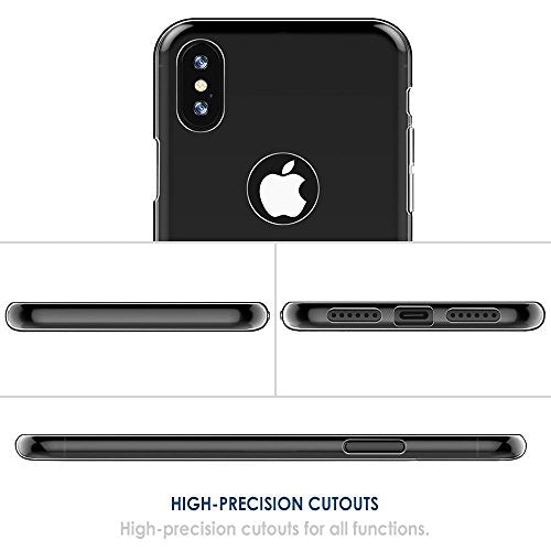 iPhone X Case, iPhone X Edition Case Cover, By DN-Alive [Wireless Charger Compatible] [Gel] [Slim] [Clear] [Silicone] [Transparent] [iPhone X Screen Protector Compatible] [Protective] [Bumper] [Slim] [TPU] iPhone X Edition Case