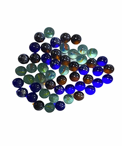 KAV - Marbles for kids colorful glass marbles marbles assorted in net bag 50 pcs
