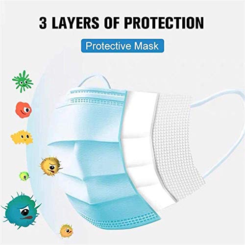 Disposable 3-Layer Face Masks, High Filterability, Sutaible For Sensitive Skin
