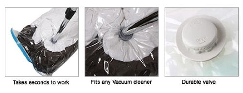 KAV Jumbo Vacuum Storage Bags (70x100cm) -6 Pack, 70100