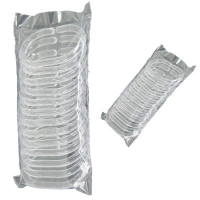 Kav 12pcs Clear Plastic Hooks Bathroom Shower Curtain C Rings