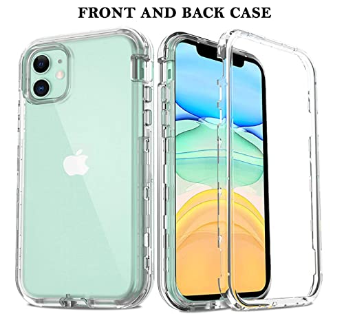 KAV 360 Front and Back TPU Clear Case for iPhone 13 Models - Shockproof, Slim, Lightweight Design and Wireless Charging Efficiency - Transparent and Scratch-resistant Cover