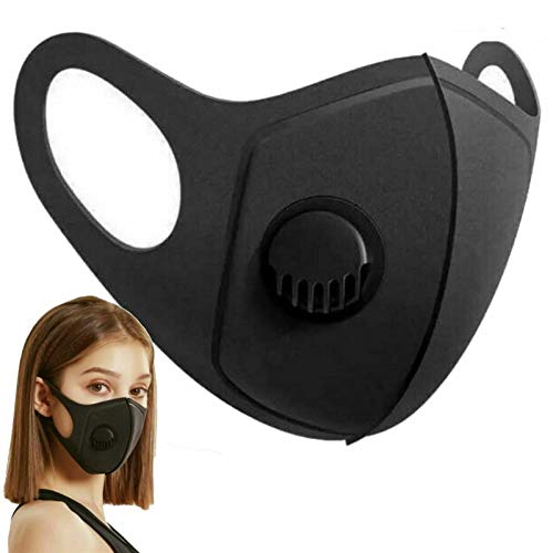 KAV - Anti Dust Mask with Filter, Face Mouth Mask, Fashion Reusable Washable Outdoor Unisex Mask, Filtered Anti-Pollution Facemask
