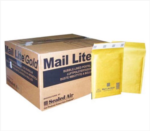 Mail Lite - A/000 - JL000 - Padded Envelopes 110 x 160mm - 4.25" x 6.5" Gold