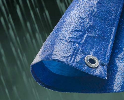 SATCO Deals - Blue *Tarpaulin* Waterproof Camping Heavy Duty Strong Light Weight Ground Sheet 80GSM TARP
