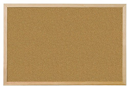 Q-Connect Wooden Frame 400 x 600 mm Cork Board