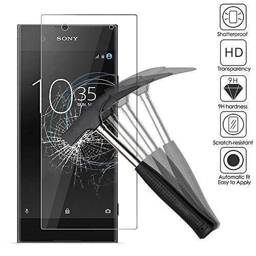 Xperia XA1 Protector, Tempered Glass Protective Films Invisible Transparent Clear Protection Display Shield for Xperia XA1 - (Pack of 2)