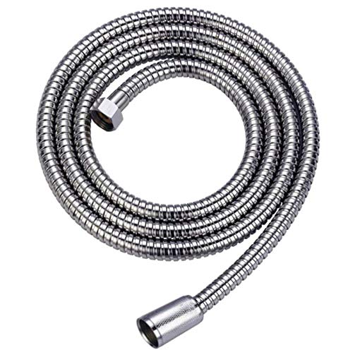 KAV Steel Shower Hoses - Universal Standard Fitting and Flexible Anti-Kink Hose for Ease Use and Adjustment - Bathroom Accessory (1.50 Meter)