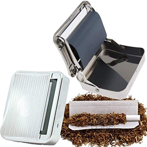 KAV Cigarette Rolling Machine for Automatic Tobacco Cigarette Rolling Cigarette Rolling tin with Storage Case Smoking Roller Rolling Maker Box