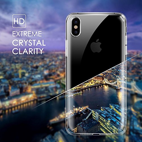 iPhone X Case, iPhone X Edition Case Cover, By DN-Alive [Wireless Charger Compatible] [Gel] [Slim] [Clear] [Silicone] [Transparent] [iPhone X Screen Protector Compatible] [Protective] [Bumper] [Slim] [TPU] iPhone X Edition Case