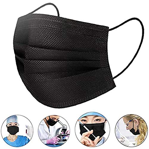 50/100 Adults Disp0sable Face Protection Pads,3 Layer Disposable_Face_Másks Comfy Breathable Solid Pure Color Fabric Personalized Protection Pads