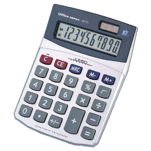 Office Depot Desktop Calculator AT-711 Silver