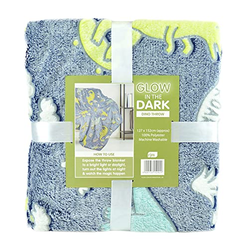 KAV Glow in the Dark Fleece Blankets Super Soft Baby Blanket for Boys, Girls and Toddlers (127×152cm) All Seasons Fun Gifts for Christmas, Birthday