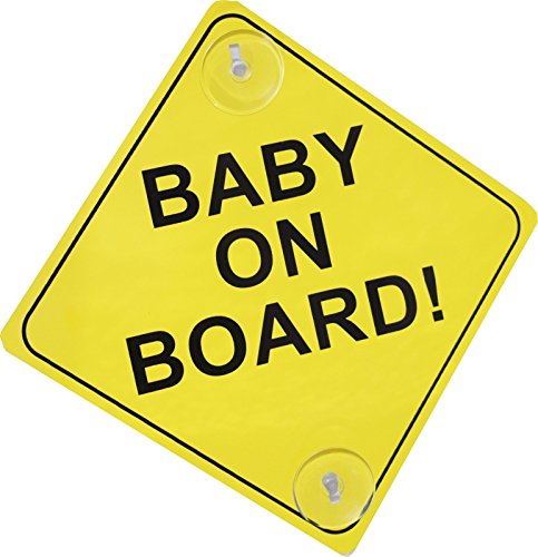 2 X Baby On Board Sign 2 x Baby Safety, Twin Pack baby on Board Sign