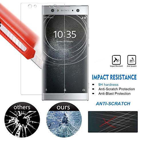 KAV - Triple value pack screen guard Gorila Tempered Glass protector For Sony XA 2 Ultra