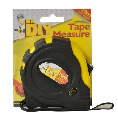 Kingfisher DIY10M 10 m Tape Measure - Black/yellow