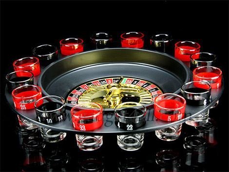 KAV Roulette Drinking Game With 16 Shot Glasses- Party Stag Hen Spin