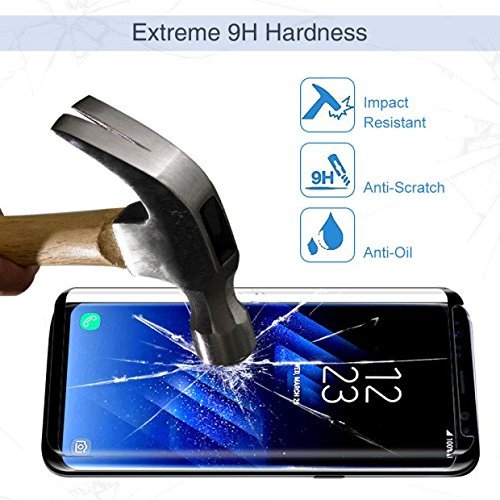 Samsung Galaxy S8 Plus Protector, Tempered Glass Protective Films Invisible Transparent Clear Protection Display Shield for Samsung Galaxy S8 Plus