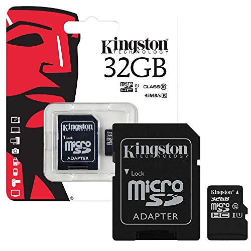 Kingston 32GB Class-10 Micro SDHC Memory Card for Nextbase 112,212,212G,312GW,412GW,512GW,612GW, Nextbase Miror,Duo, Apeman, TOGUARD, Oldshark, Xuanpad, Senwow, Buiejdog, Transcend DrivePro, RoadHawk Ride R Plus, Garmin 45,55,65W, Aukey, Motorola MDC300HD
