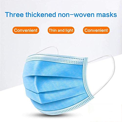 Disposable 3-Layer Face Masks, High Filterability, Sutaible For Sensitive Skin
