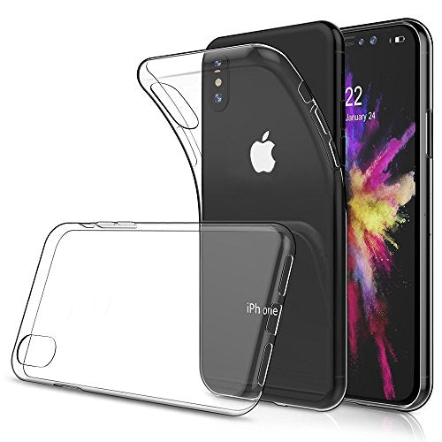 iPhone X Case, iPhone X Edition Case Cover, By DN-Alive [Wireless Charger Compatible] [Gel] [Slim] [Clear] [Silicone] [Transparent] [iPhone X Screen Protector Compatible] [Protective] [Bumper] [Slim] [TPU] iPhone X Edition Case