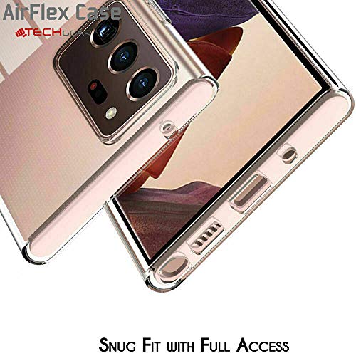 KAV - for Samsung Galaxy Note 20 OR NOTE 20 Ultra Case,Clear Transparent Flexible Bumper TPU + Hard PC Back Shockproof Ultra Thin Slim Protective Case Crystal Clear