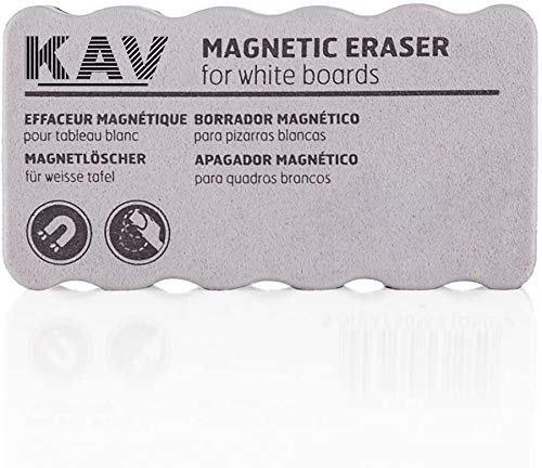 KAV - Magnetic whiteboard Eraser whiteboard Eraser Office Magnetic Dry Wipe Eraser Light-Weight & 2.3 cm Thick Board Cleaner Ideal for Classroom, School, Teachers, Office, Home