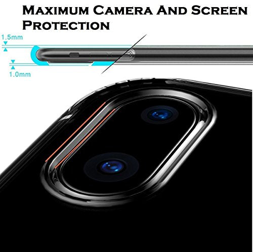 iPhone X Case, iPhone X Edition Case Cover, By DN-Alive [Wireless Charger Compatible] [Gel] [Slim] [Clear] [Silicone] [Transparent] [iPhone X Screen Protector Compatible] [Protective] [Bumper] [Slim] [TPU] iPhone X Edition Case