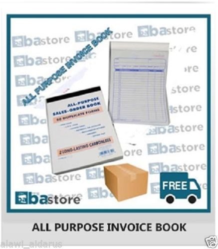 All Purpose Invoice Book Sales Order Book 50 duplicate forms with Quality Carbons