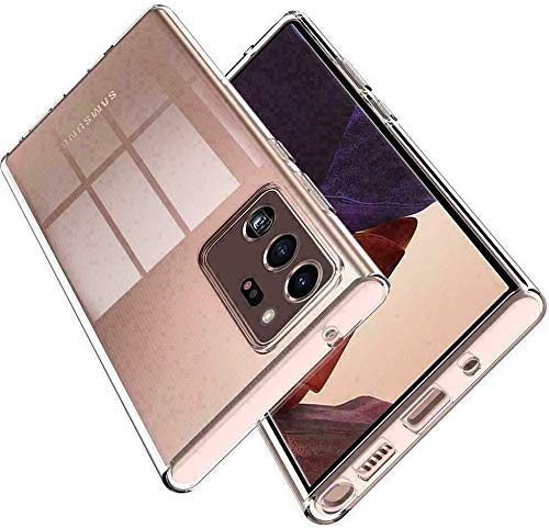 KAV - for Samsung Galaxy Note 20 OR NOTE 20 Ultra Case,Clear Transparent Flexible Bumper TPU + Hard PC Back Shockproof Ultra Thin Slim Protective Case Crystal Clear