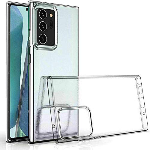 KAV - for Samsung Galaxy Note 20 OR NOTE 20 Ultra Case,Clear Transparent Flexible Bumper TPU + Hard PC Back Shockproof Ultra Thin Slim Protective Case Crystal Clear