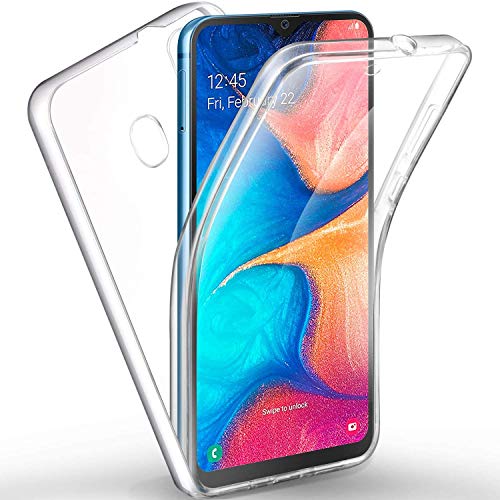 KAV - Samsung Galaxy A20e Case 360 Degree Protection Phone Case, Silicone Clear Cover [2 in 1 Hard PC Back + Soft TPU Front] Case for Samsung Galaxy A20e
