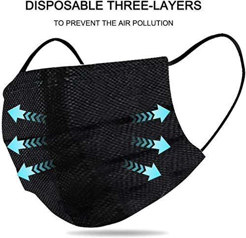 High Filterability, Suitable For Sensitive Skin Breathable Face Mask (Black)